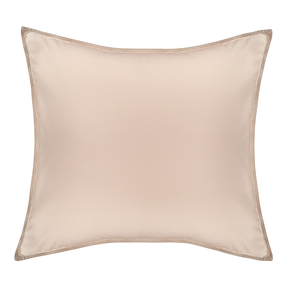 Набор наволочек из премиального сатина бежевого цвета из коллекции essential, 70х70 см