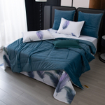 КПБ Сатин Velouria Luxe с Одеялом VL018, Евро, 4 наволочки