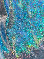 Блёстки Глиттеры 807-02мм - Полуночно-чёрный голографик - универсальные