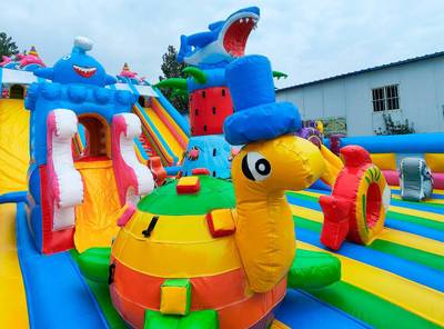 Коммерческий надувной батут «На морском дне 2», 20*10*8,5 м.