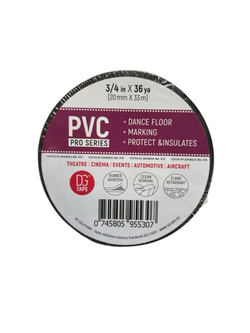 Балетный скотч Dance Floor PVC-mini Tape 20мм х 33м (Черный)