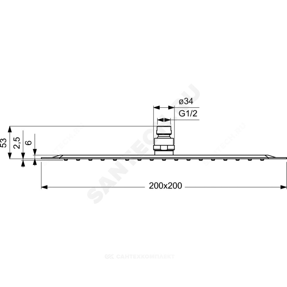 Душ верхний IDEALRAIN LUXE Ideal Standard B0387MY