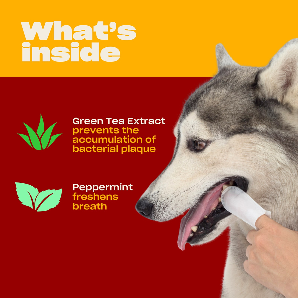 Oh Norman, Дыхание воняет! салфетки для полости рта для собак, 50 шт.