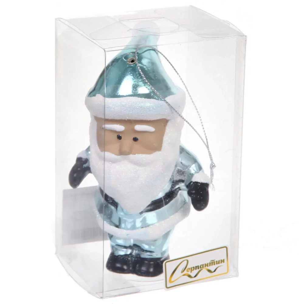 Елочная игрушка «Очаровательный дедушка» 7*6*12 см, Голубой