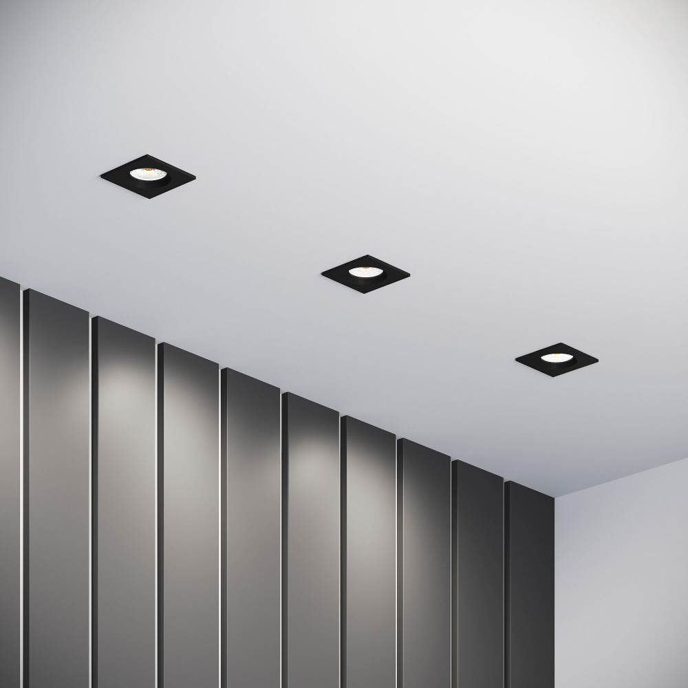 Встраиваемый светильник Elektrostandard City GU10 25055/01 черный