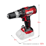 Дрель-шуруповерт ударная Зубр Мастер ДШУ-185 18В