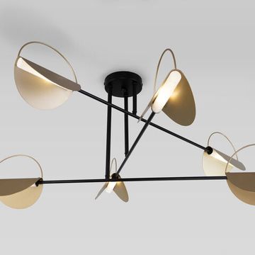 70148/6 / потолочный светильник / черный/золото Smart