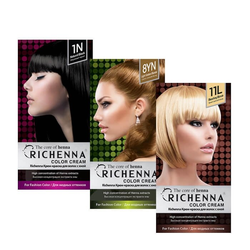 RICHENNA Крем-краска для волос с хной Color Cream 60 ml + 60 ml