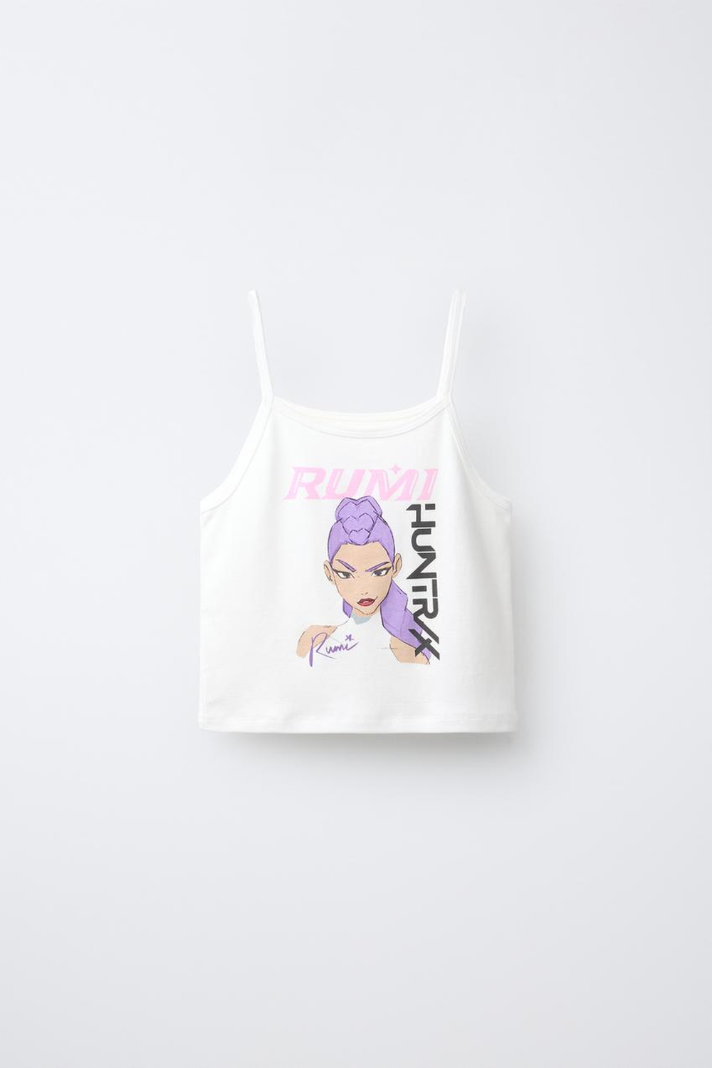 ZARA ТОП KPOP DEMON HUNTERS™ NETFLIX ©, БЕЛЫЙ