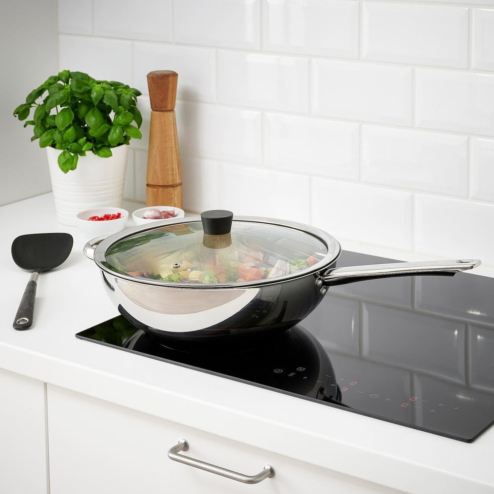 Крышка для посуды IKEA KLOCKREN (КЛОКРЕН), Стекло, 33 см