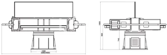 Трехосевой поворотный стол WB3S для сварочных роботов