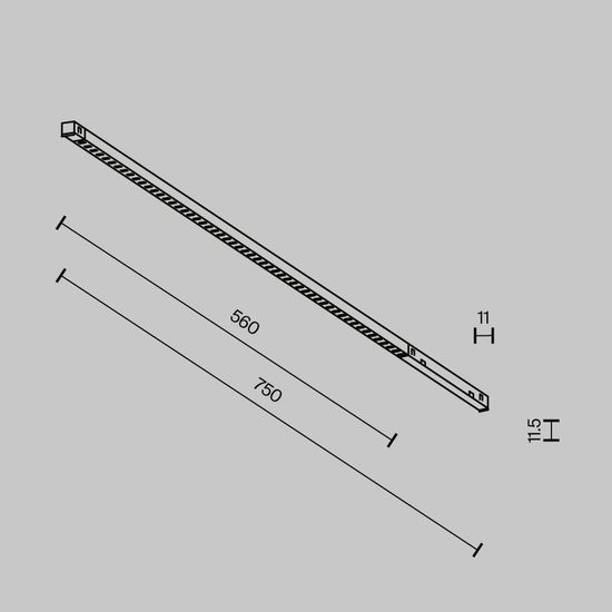 Трековый светильник Technical TR241-4-12WTW-DD2-B
