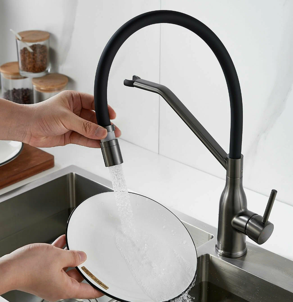 🚰 Смеситель для кухни с гибким изливом: как выбрать «умного» помощника и забыть о брызгах? 🚰 Смеситель для кухни с гибким изливом: как выбрать «умного» помощника и забыть о брызгах?