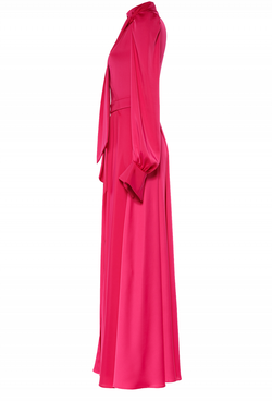 Платье в пол фуксия 36-19 SS