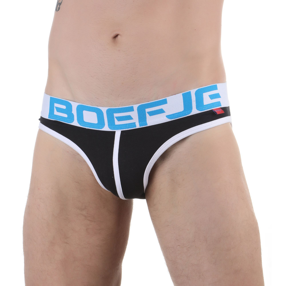 Черные мужские трусы-слипы L.I.F.E. (Размер: S) (Цвет: черный)