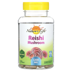 Nature's Life, Гриб рейши, 100 вегетарианских капсул (600 мг на капсулу)