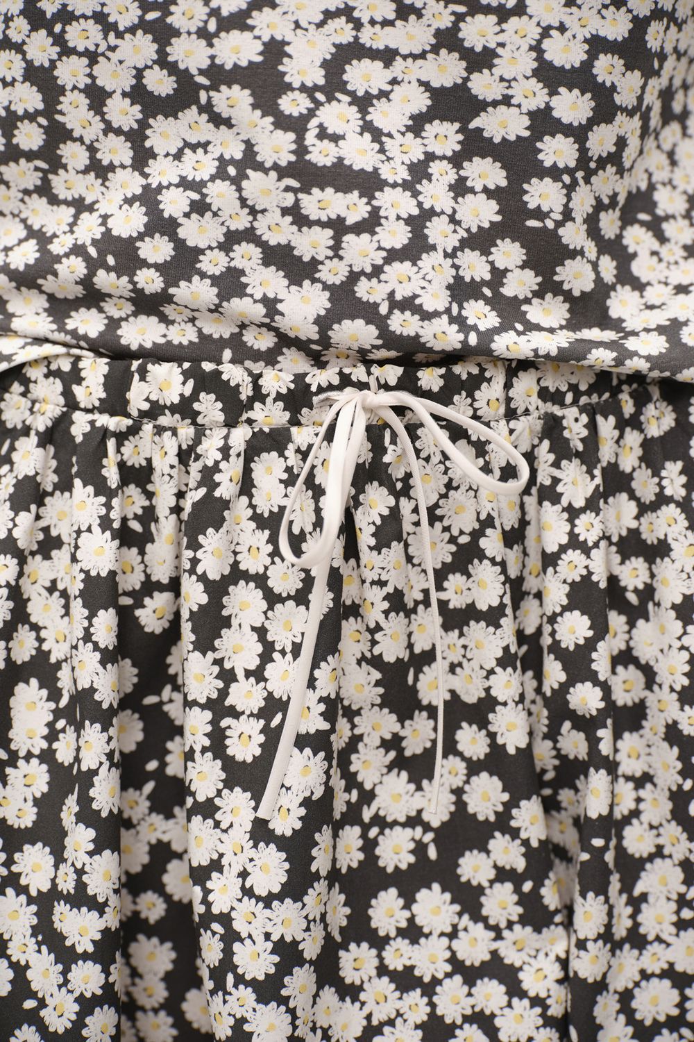 Юбка с цветочным принтом (Flower Power), черная