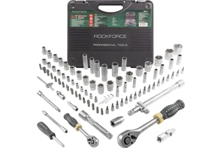 Набор торцевых головок и вставок RF-4941-5: 1/2" & 1/4"DR 6-гранных 94пр. ROCKFORCE