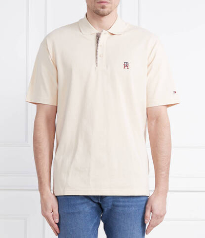 поло monogram placket archiv Tommy Hilfiger - бежевый(MW0MW30785)
