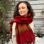 Шаль с  гуджаратской вышивкой