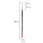 Кисть BRAUBERG, синтетика, круглая, № 2, 200208