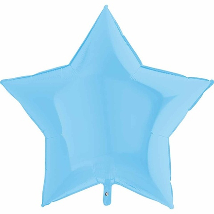 Фольгированная фигура, звезда, 36"/91СМ Пастель Matte Blue