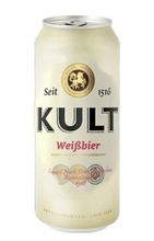 Белорусское пиво &quot;KULT Weissbier&quot; пшеничное нефильтрованное 0,45л. ж/б Крыница - купить с доставкой по Москве и области