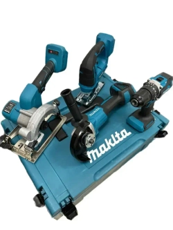 Набор 4в1 Электроинструмент Аккумуляторный. Лобзик, Болгарка, Шуруповерт , Дисковая пила 21V, 6Ah