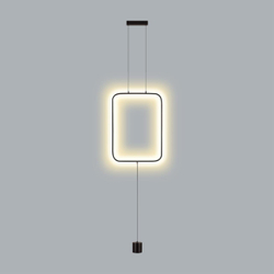 7022/27FLA HIGHTECH ODL25 283 Напольный светильник черный/металл/акрил IP20 LED 3000K 220V TEO