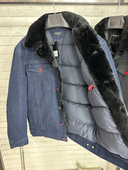 Джинсовый пуховик Kiton