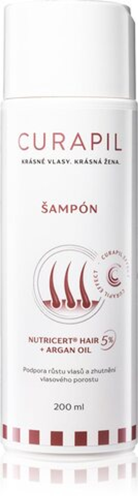 Curapil Hair Care Nutricert hair + argan oil - активирующий шампунь для усиления роста волос /   200  ml  / GTIN 8594184520031