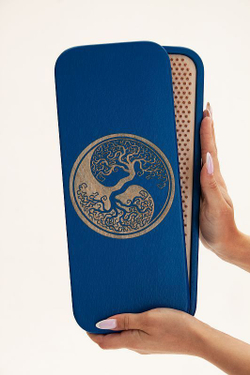 Доска садху Дерево инь-янь алюминиевые гвозди