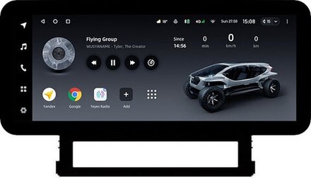 Магнитола для Toyota Land Cruiser 200 2015-2021 (без JBL) - Teyes LUX ONE ROUND монитор 12.3" 2K QLED на Android 10, CarPlay, 4G SIM-слот