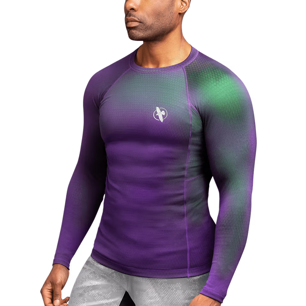 Рашгард Hayabusa PURPLE/GREEN