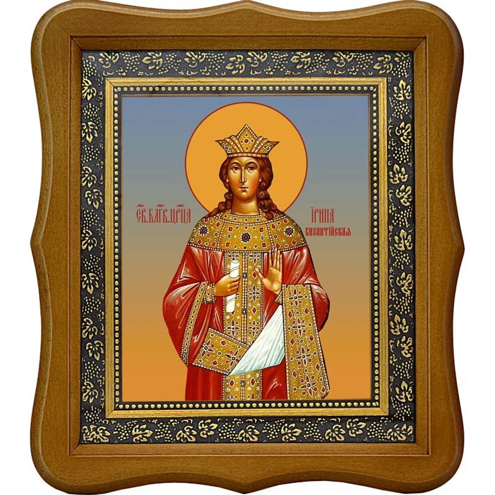 Ирина Византийская (Афинянка), Благоверная царица. Икона на холсте.