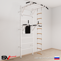 Шведская стенка Sv Sport усиленная 642 (Турник рукоход/Брусья/Лестница)
