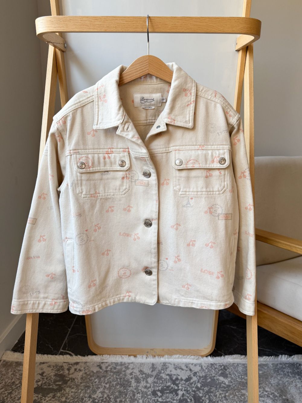 Джинсовый костюм Bonpoint, 140