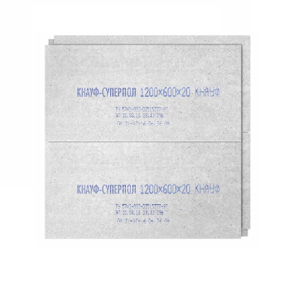 Элемент пола Knauf (Кнауф) Суперпол влагостойкий 1200*600*20мм