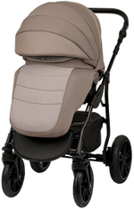 Детская коляска Indigo Indigo New 3 в 1 с автокреслом Avionaut Cosmo Beige In05 коричневый