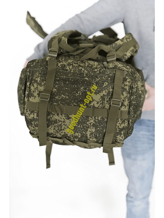 Тактический военный походный каркасный рюкзак 100 л Пиксель