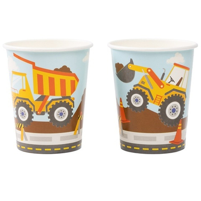 Стаканы бумажные «Строительная техника», 250 мл, 6 шт