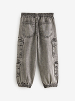 Джинсы карго для мальчика Next B39-217, Серый