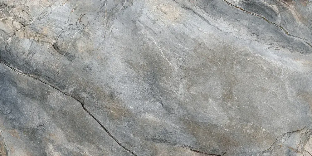 Керамогранит Alma Ceramica GFA114VLC70L Vulcano 114x57 серый лаппатированный под камень
