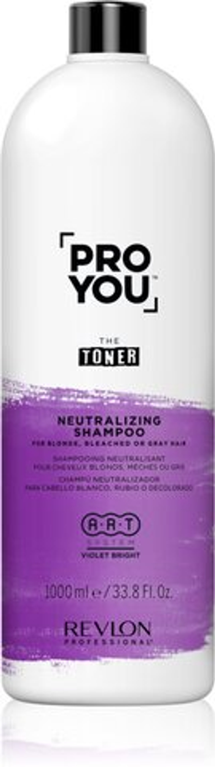 Revlon Professional Pro You The Toner - шампунь для нейтрализации желтого цвета для светлых и седых волос /   1000  ml  / GTIN 8432225114194