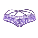 Стринги с доступом Purple Bow, XL