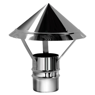 Зонт раструб d 80мм, 0,5мм нержавеющей стали, марки AISI 304