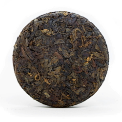 59315 Чай прессованный черный Пуэр Шу "Сэнчжун, Баньчжан Цзинь Я",  мини бин 50гр