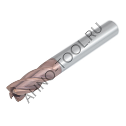Фреза твердосплавная радиусная   6мм (L=50, l=16, хв=6) Z4 35° по стали, нерж., чугуну, с радиусной