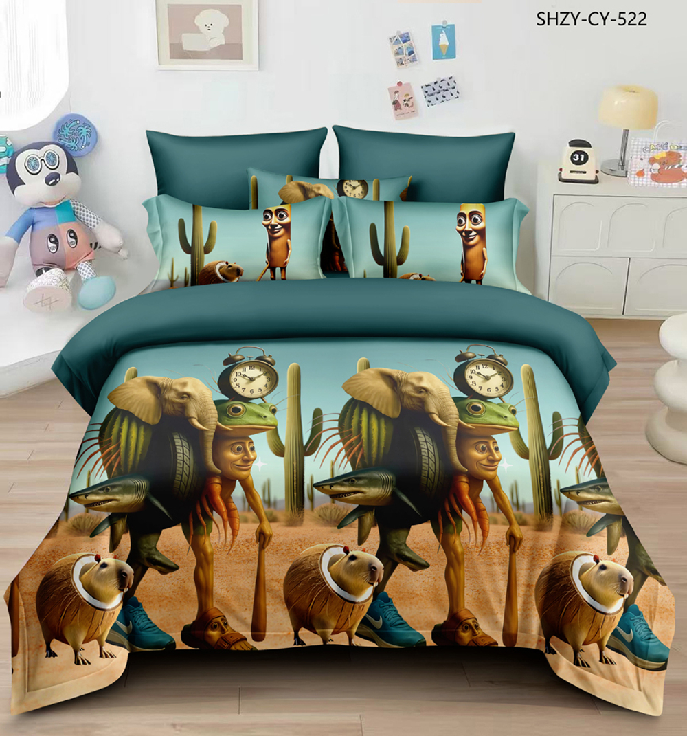 КПБ Дуэт с простыней на рез. 180х200 БЯЗЬ "БР27"