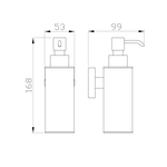 Дозатор мыла WONZON & WOGHAND EASY, Хром (WW-8132)